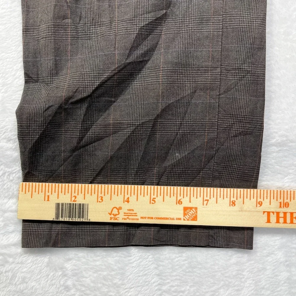 Gap Dress Pants Mens 33 Gray Dudley Glen Plaid Mid Rise Straight‎ Formal Office
